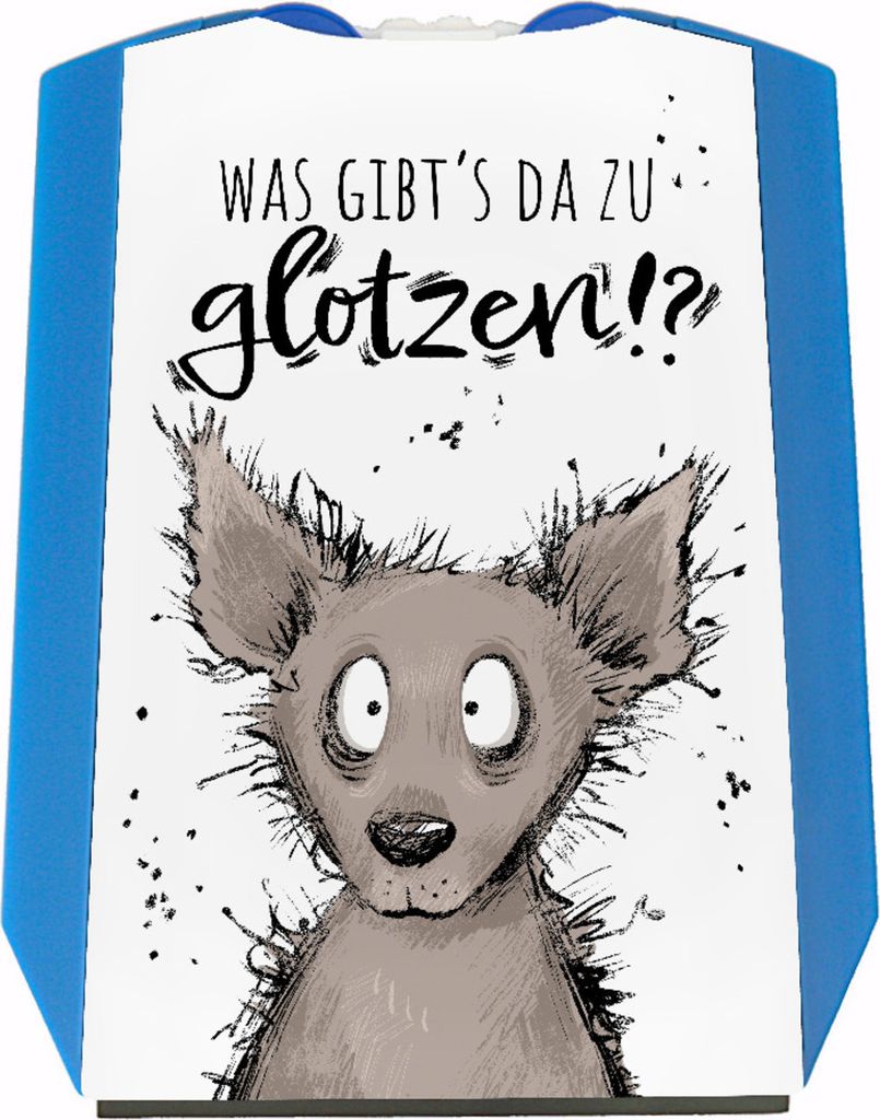 Wolf Parkscheibe mit Spruch Was gibt‘s da zu glotzen Produktbild 