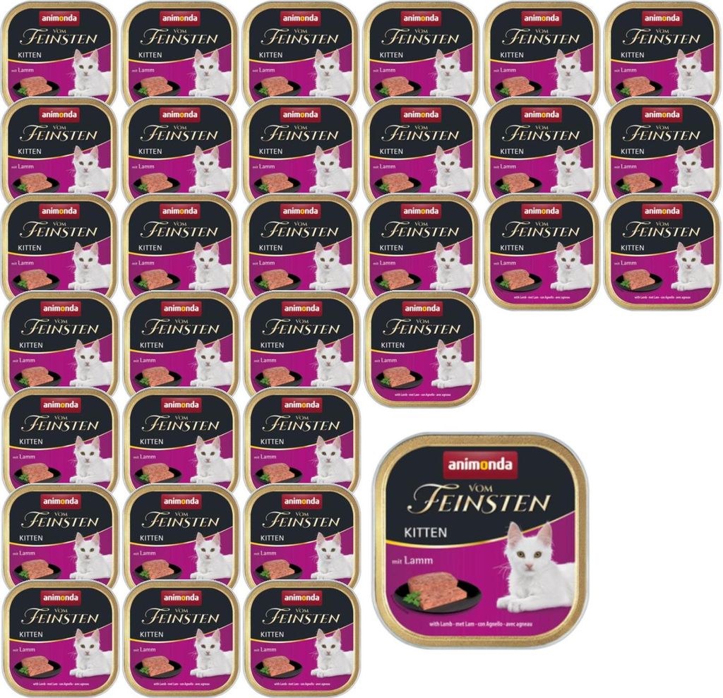 ANIMONDA Vom Feinsten Kitten Lamb - nassfutter für Katzen - 100g
