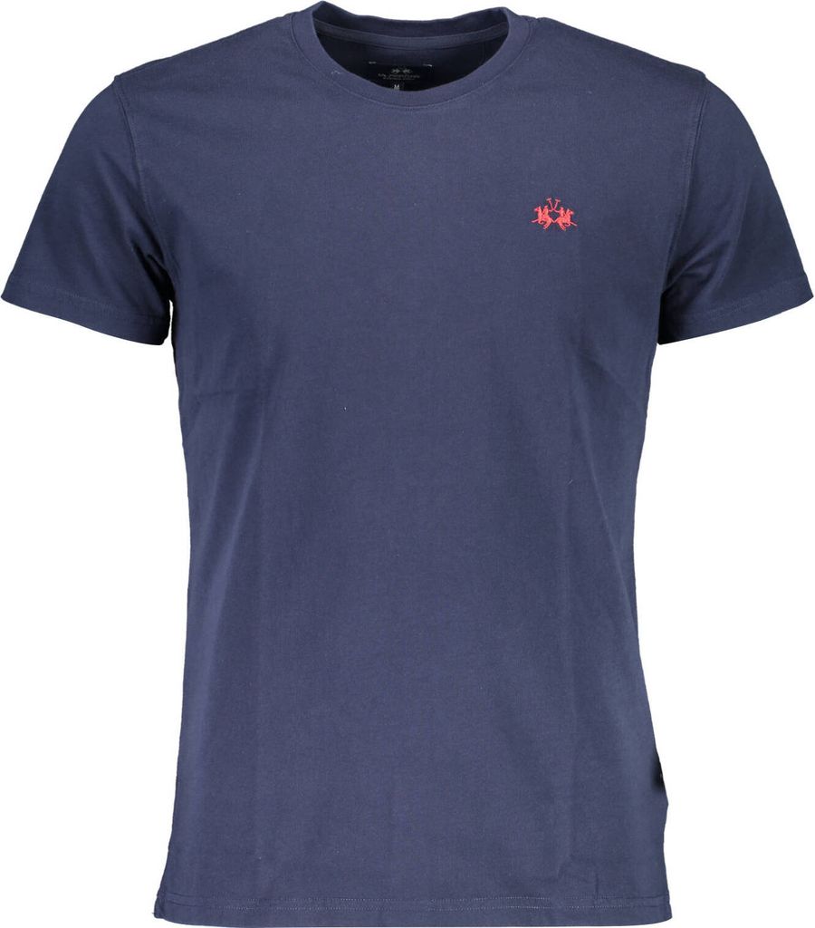 LA MARTINA Herren TShirt Blau Classic Fit : Größe - L Größe: L