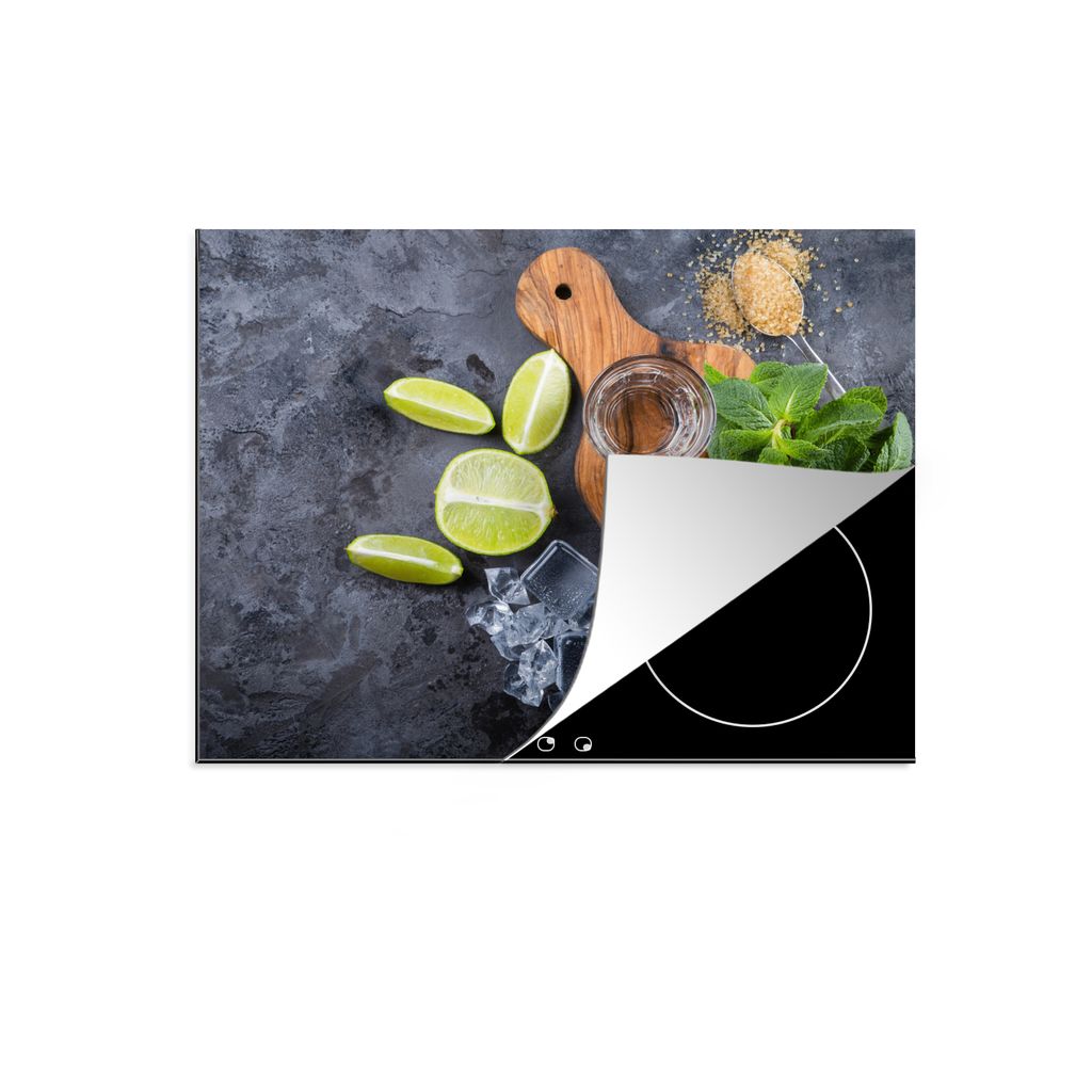 KitchenYeah Herdabdeckplatte Induktionsschutz - Glas - Gewürz - Induktionsmatte , 59x52cm, Küche Deko, Glaskeramikkochfeld Herdabdeckung, Abdec...
