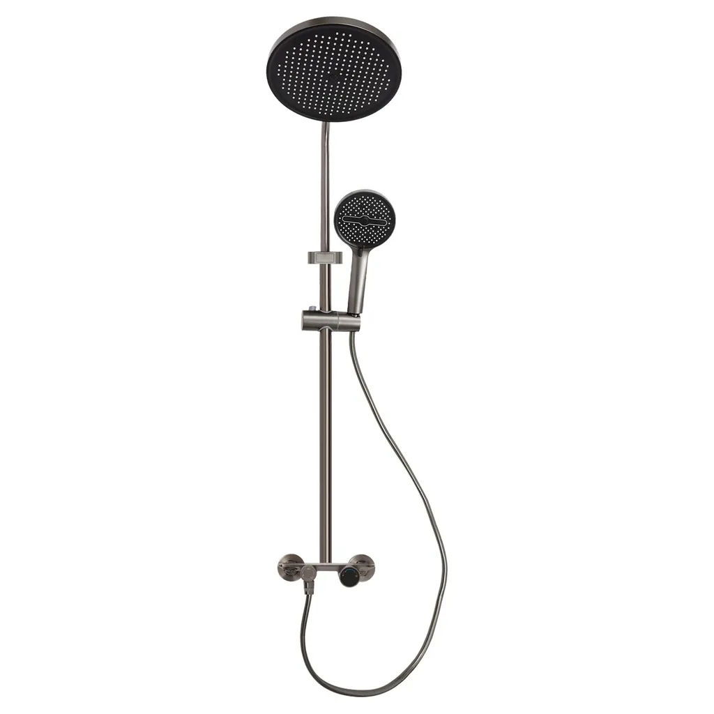 Système de douche gris anti-fuite avec douchette haute pression G2 - 2