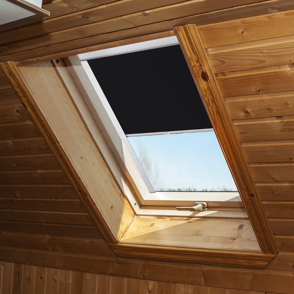 Thermo-Rollo Verdunkelungsrollo Dachfensterrollo Plissee für Velux Dachfenster 