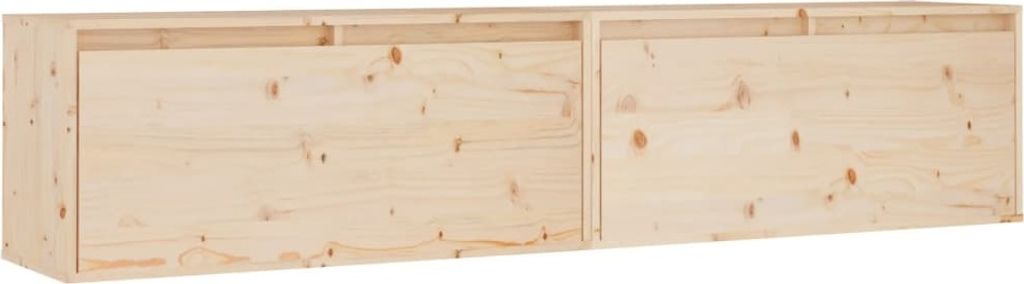 Wandschränke 2 Stk. 80x30x35 cm Massivholz Kiefer