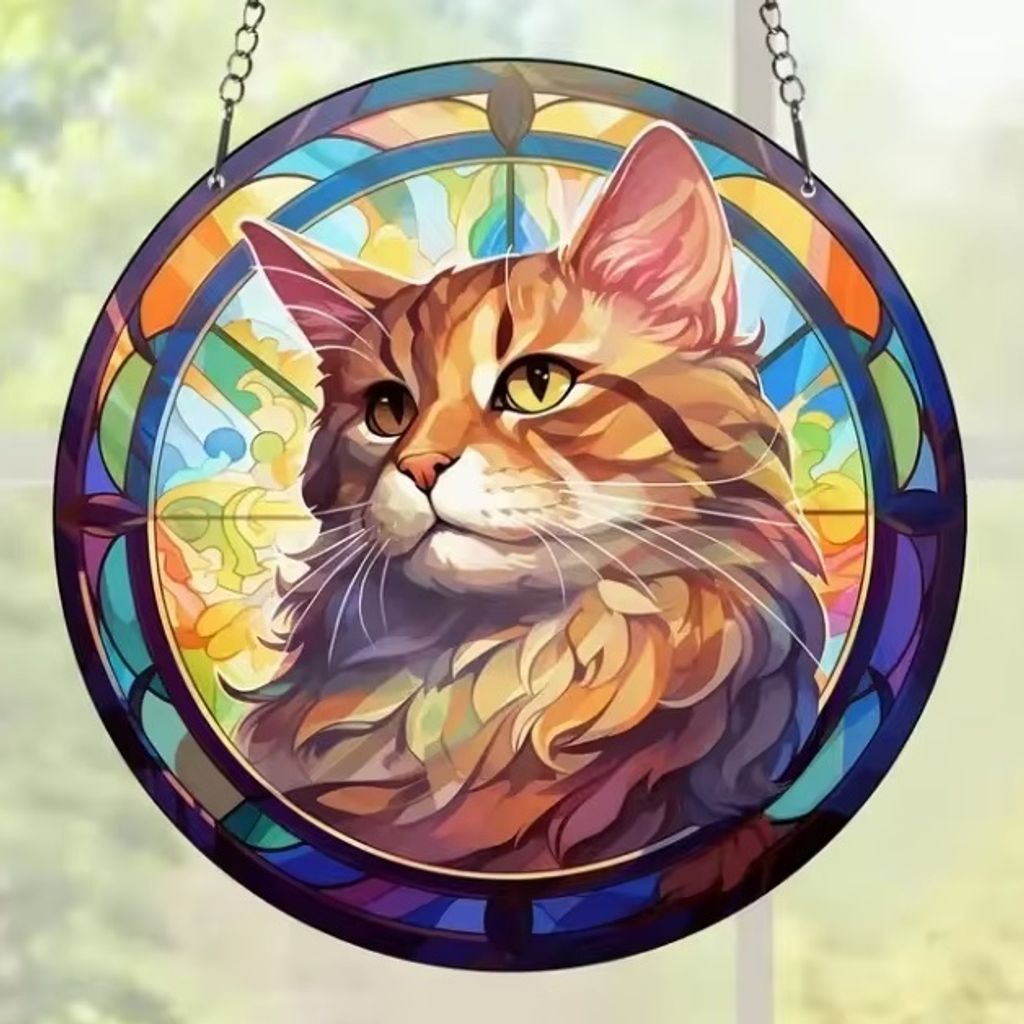 Sonnenfänger - Cat/Typ2 im Buntglasstil KP31538