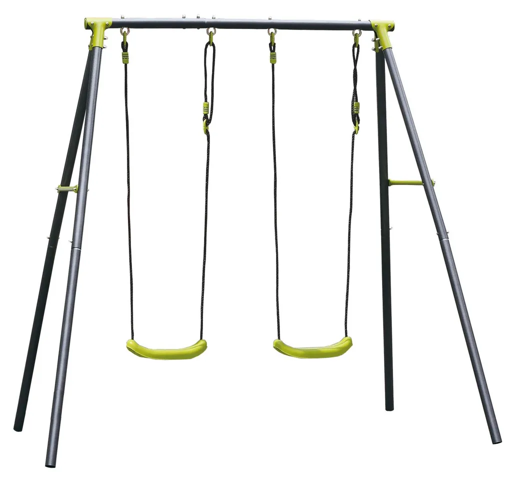 Balançoire bois Allegra Duplo pour deux enfants - Aire de jeux de jardin