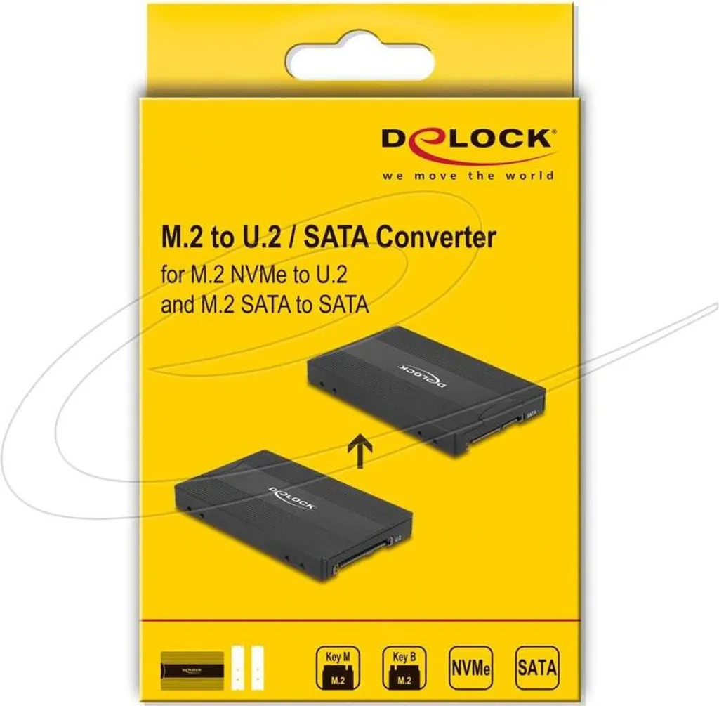 Solution Connectique U.2 vers M.2 NVMe pour Installation SSD Delock 64301 - 4