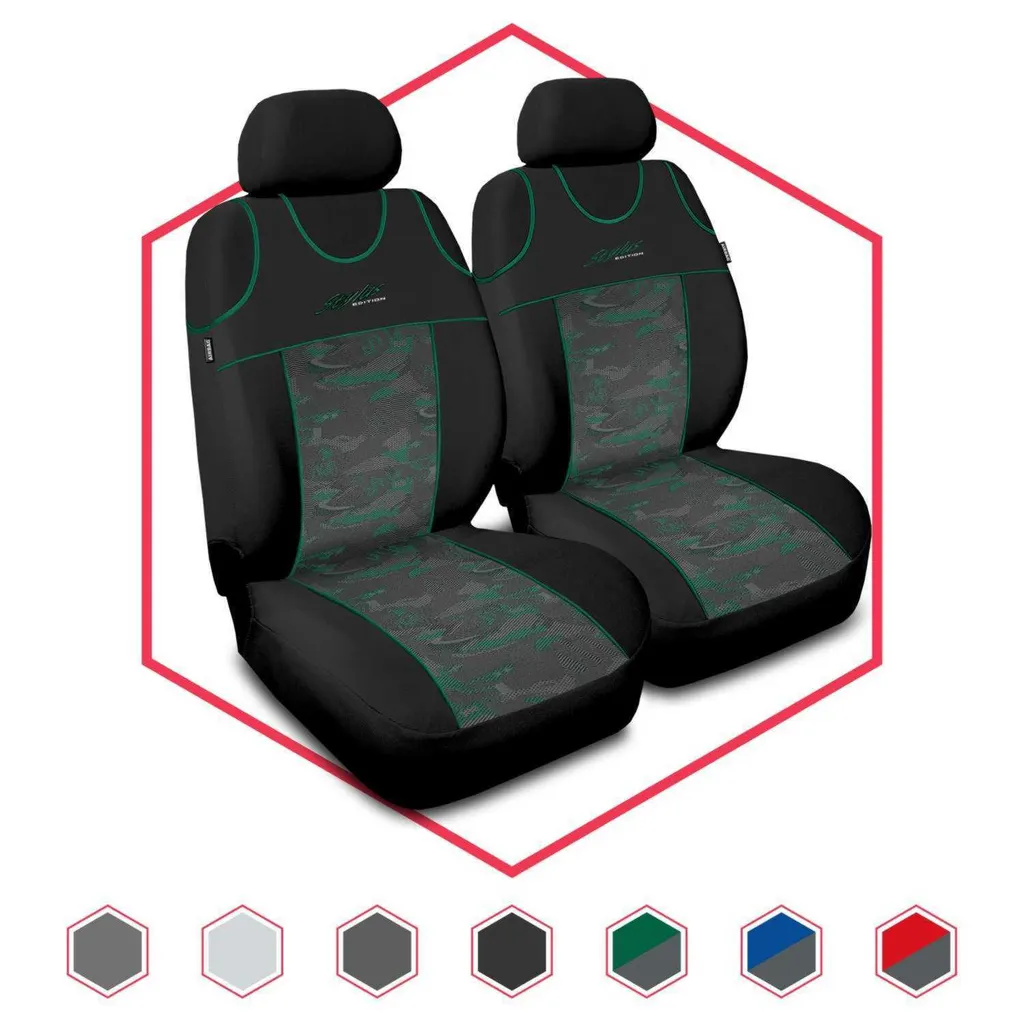 Coprisedili Auto per Toyota Avensis Universali Verde Stilo Resistenti