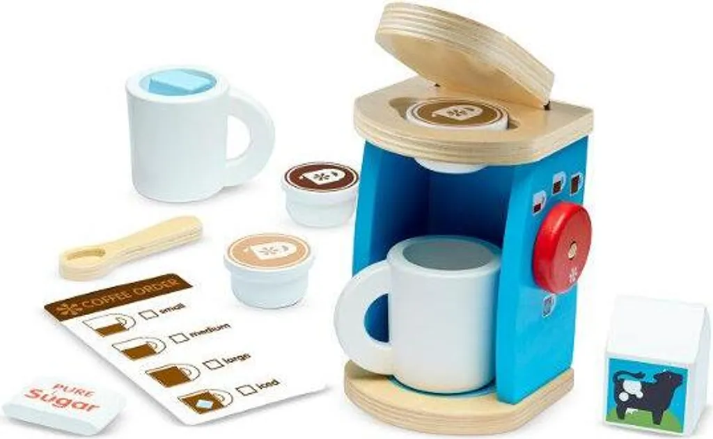 Cafetière en bois écologique Melissa livrée avec sa boîte de jeu