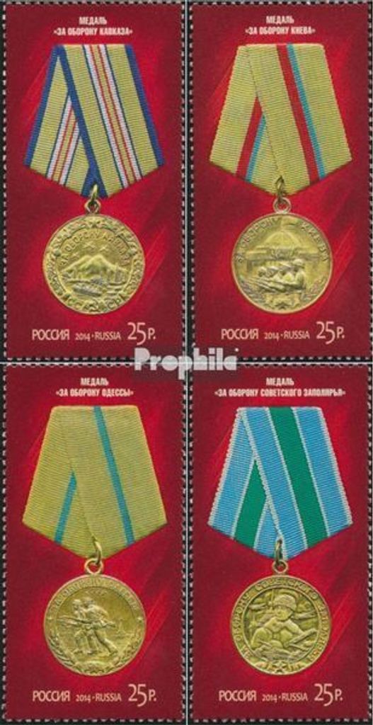 Briefmarken Russland 2014 Mi 2071-2074 (kompl.Ausg.) postfrisch Orden