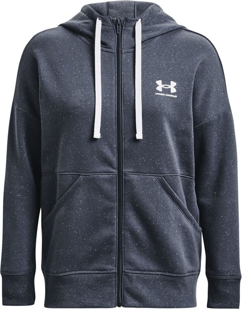Under Armour Rival Fleece Full Zip Hoodie Kapuzenjacke Damen dunkelgrau NEU XS