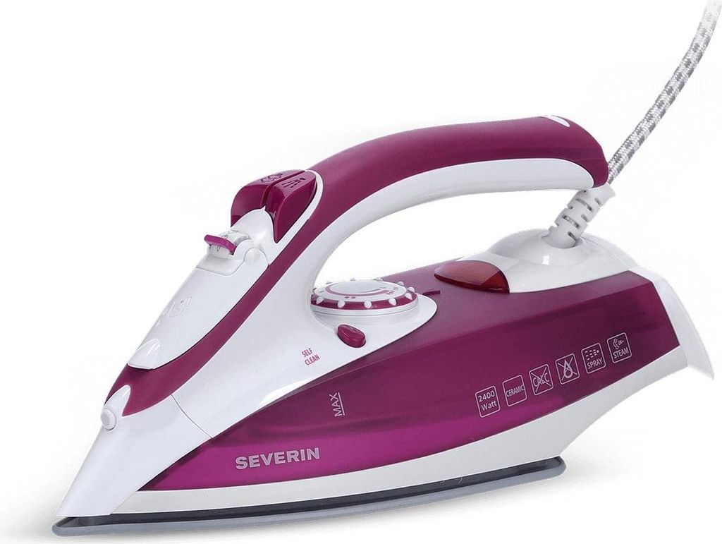 SEVERIN Dampfbügeleisen BA 3243  aus Eisen, violettweiß Produktbild 