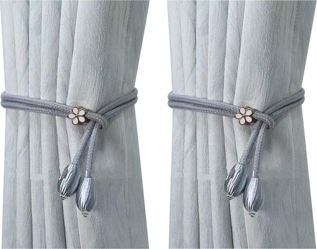 2Pcs Boho Stil Vorhang Riemen Handgemachte Natürliche Baumwolle Leinen Vorhang Krawatten Vorhang Rack Balkon Handtuch Halter