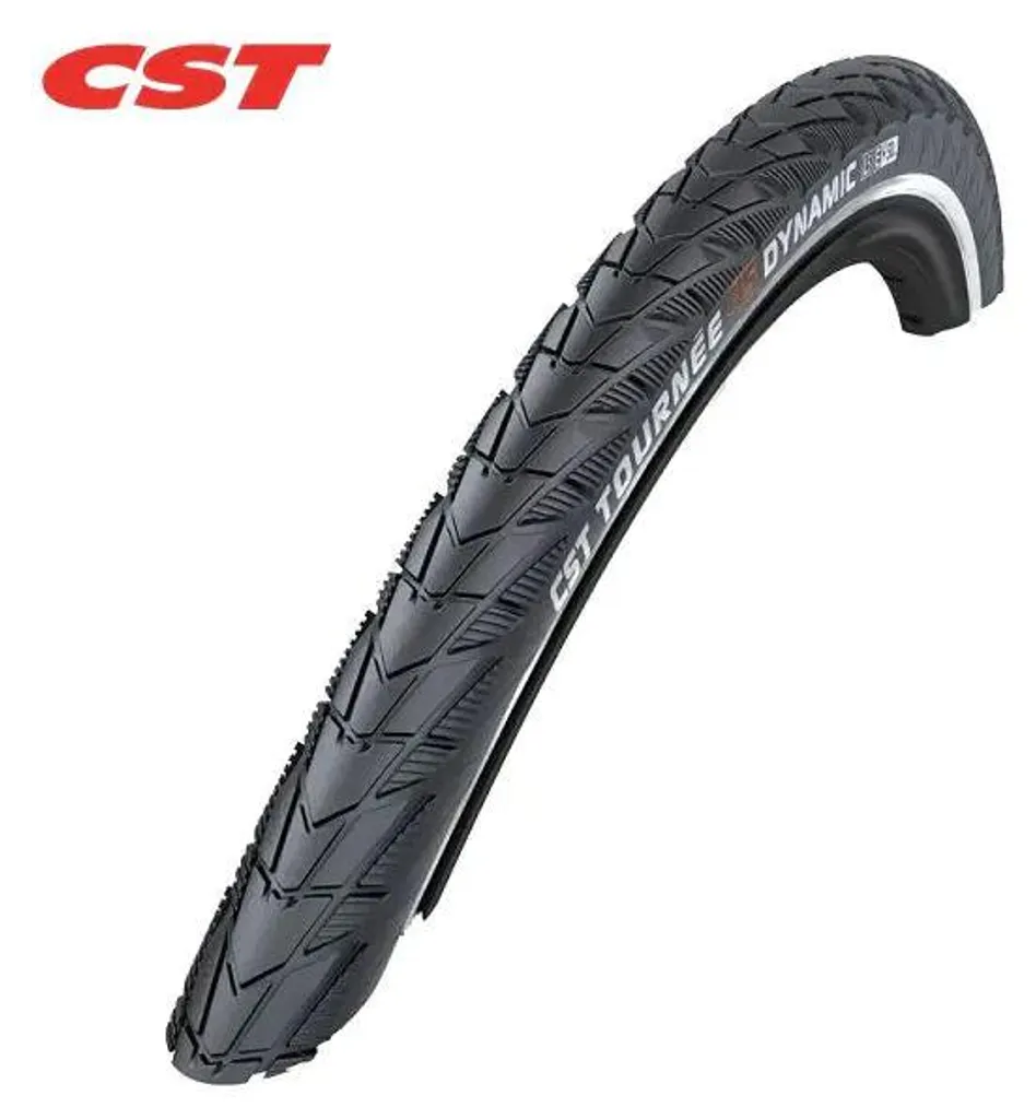Pneu CST Tour Dynamic 28 x 1.75 avec bande réfléchissante de sécurité