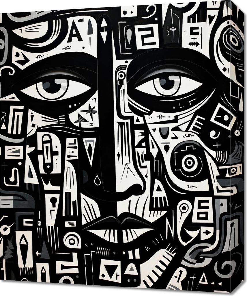 Bild 50x60cm Labyrinth der Gedanken