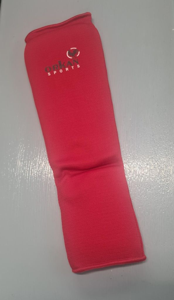 Schienbein/Spannschützer Stoff Rot L