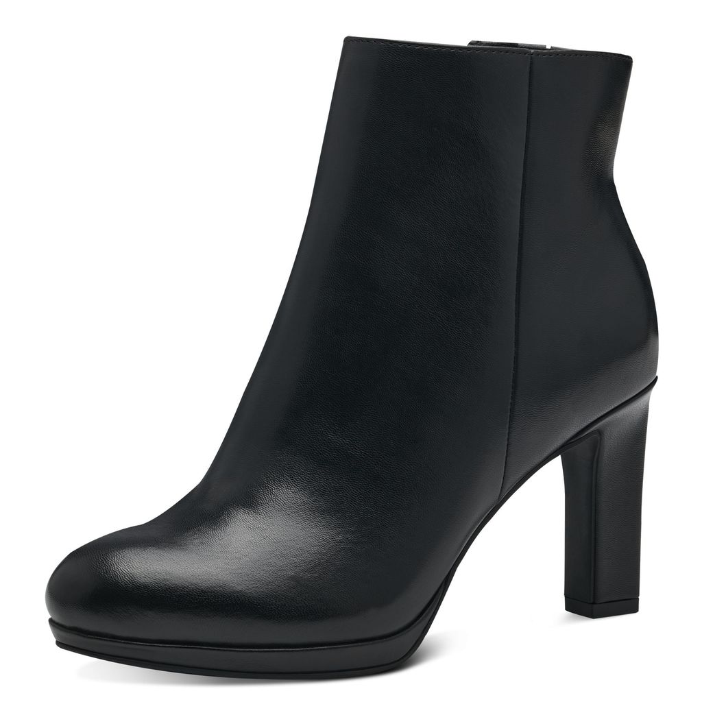MARCO TOZZI Damen Stiefelette Ankle Boot Plateau Blockabsatz 2-25342-41, Größe:37 EU, Farbe:Schwarz