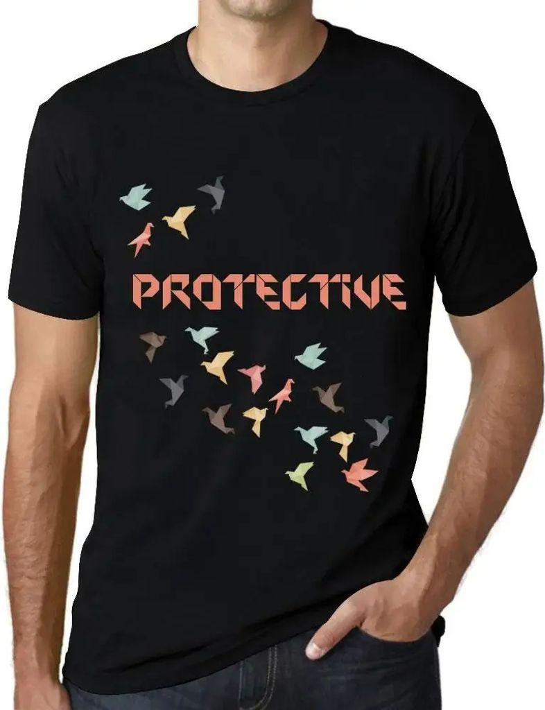 Herren Grafik T-Shirt Origami schützend – Origami Protective – Öko-Verantwortlich Vintage Jahrgang Kurzarm Lustige Druck Geburtstag Geschenk ...