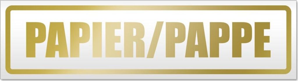 Papier Pappe Magnetschild Schild magnetisch