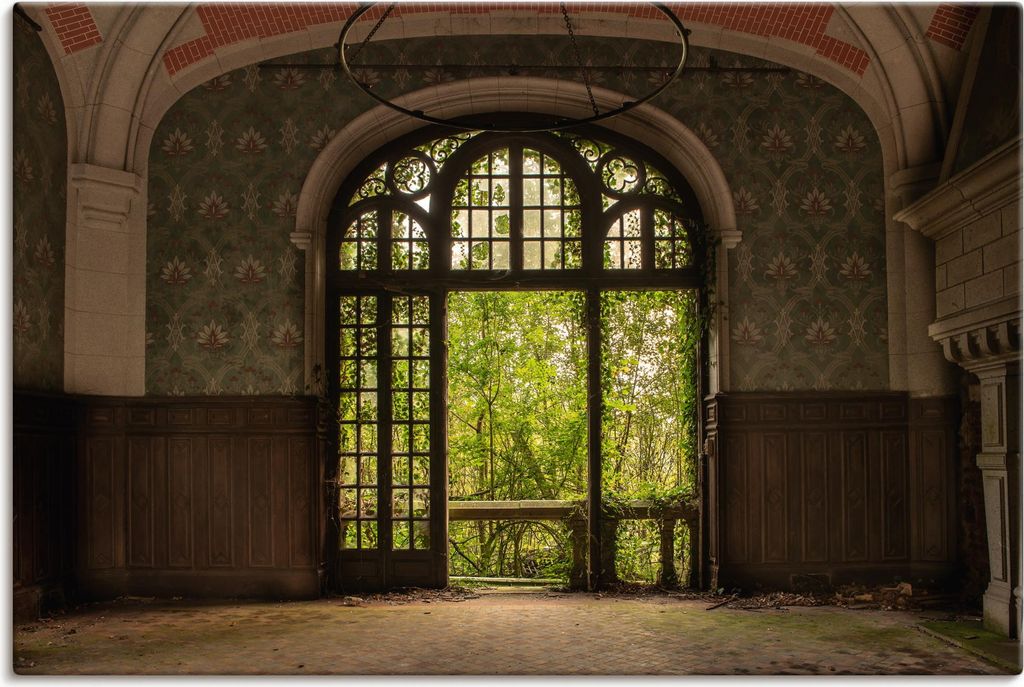 ARTland Leinwandbild Die Natur erobert zurück Größe: 120x80 cm