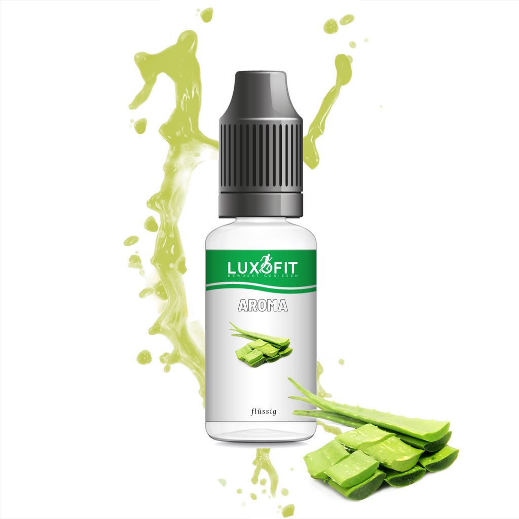 Luxofit Aloe Vera Aroma flüssig 50 ml & 1L – Hochwertiges Lebensmittelaroma für Getränke & Speisen, Germany (1 L)