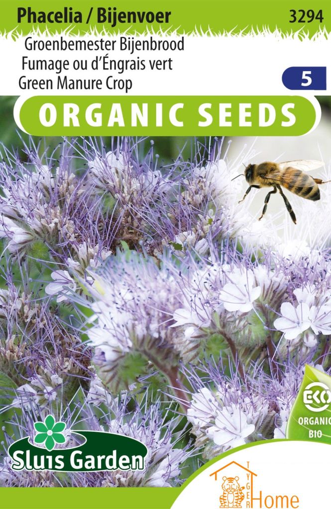 Phacelia – Bienenfutter, Gründüngung, Bienenbrot von Organic Seeds: Züchten Sie nützliche, bienenfreundliche Blumen mit reichhaltigem Nektar ...