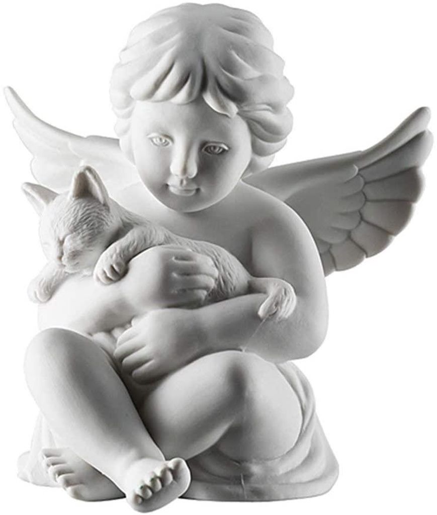 Rosenthal Engel mit Katze Weiss matt 69055-000102-90517 Imagen del producto 