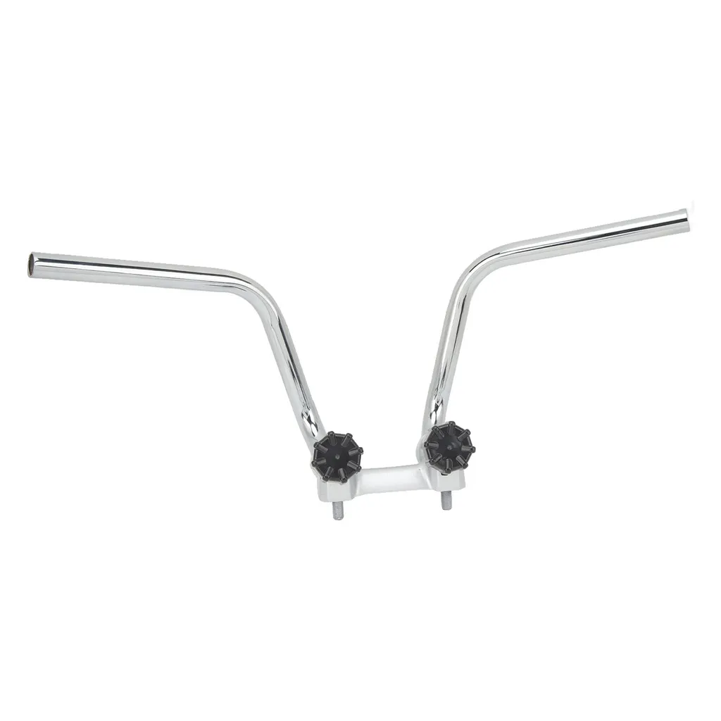 Guidon de moto ergonomique en aluminium avec bouton de contrôle phare