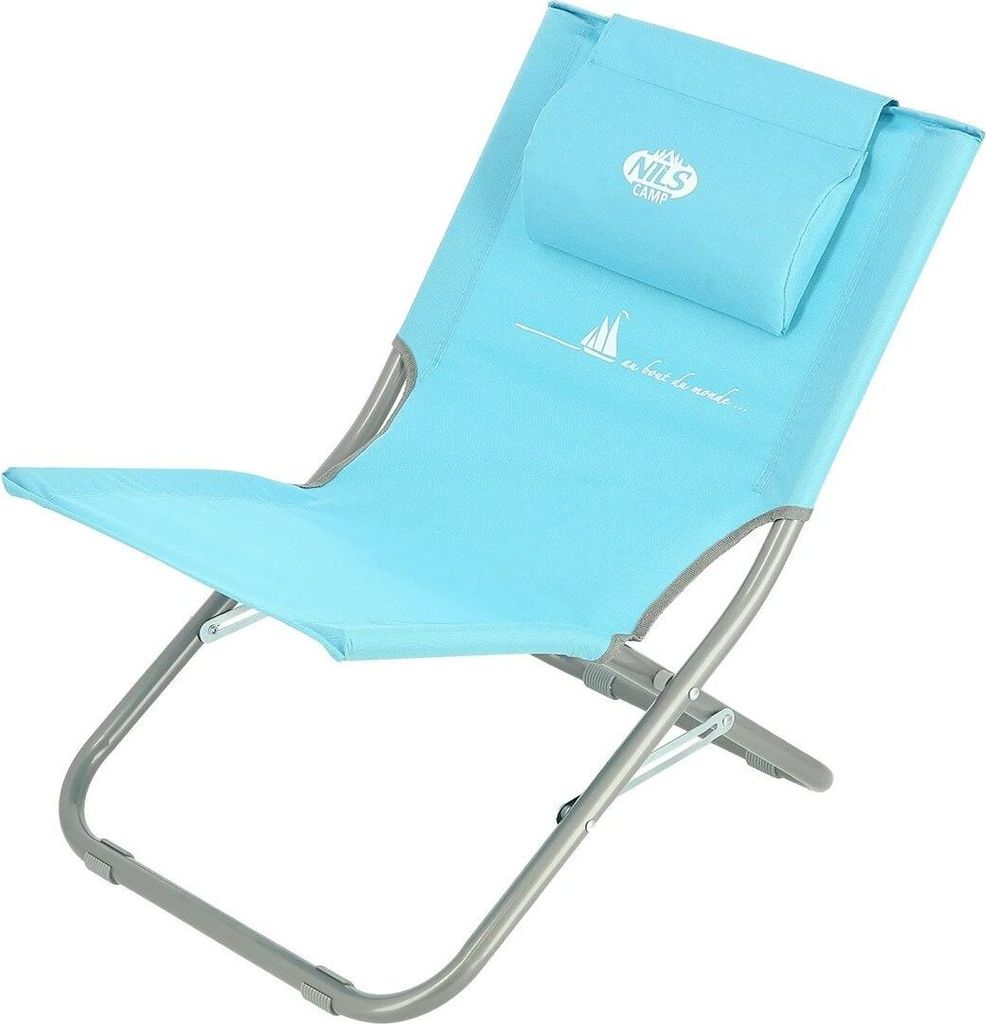 NILS CAMP Klappstuhl NC3136 – Faltbarer Campingstuhl mit Stahlgestell, bis 100 kg belastbar