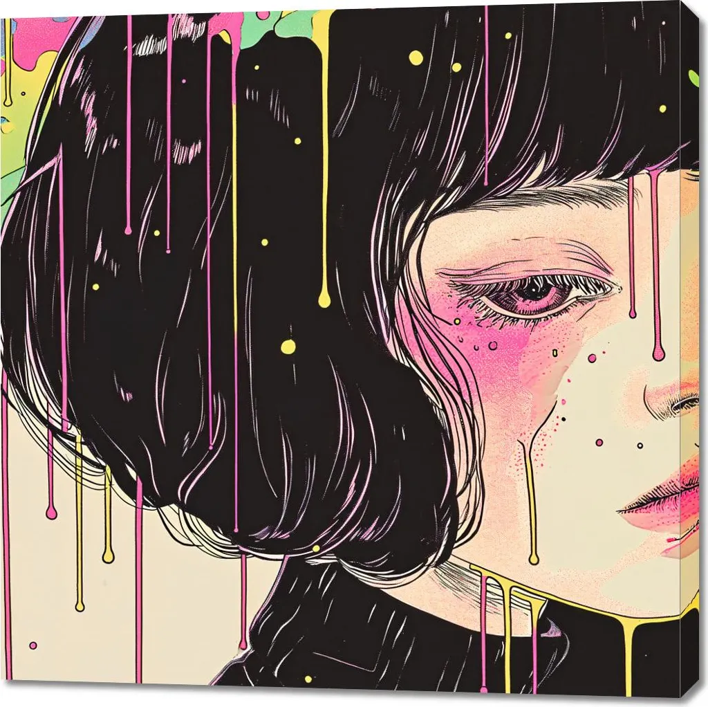 Quadro Materico 100x100 Strugi Kolorów | Arte Astratta da Parete