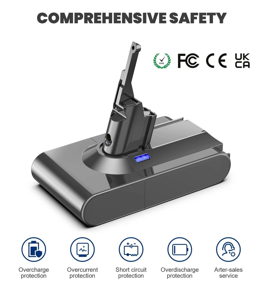 Náhradní baterie pro Dyson V8, kapacita 6000mAh, 21.6V, s Obrázek produktu 6