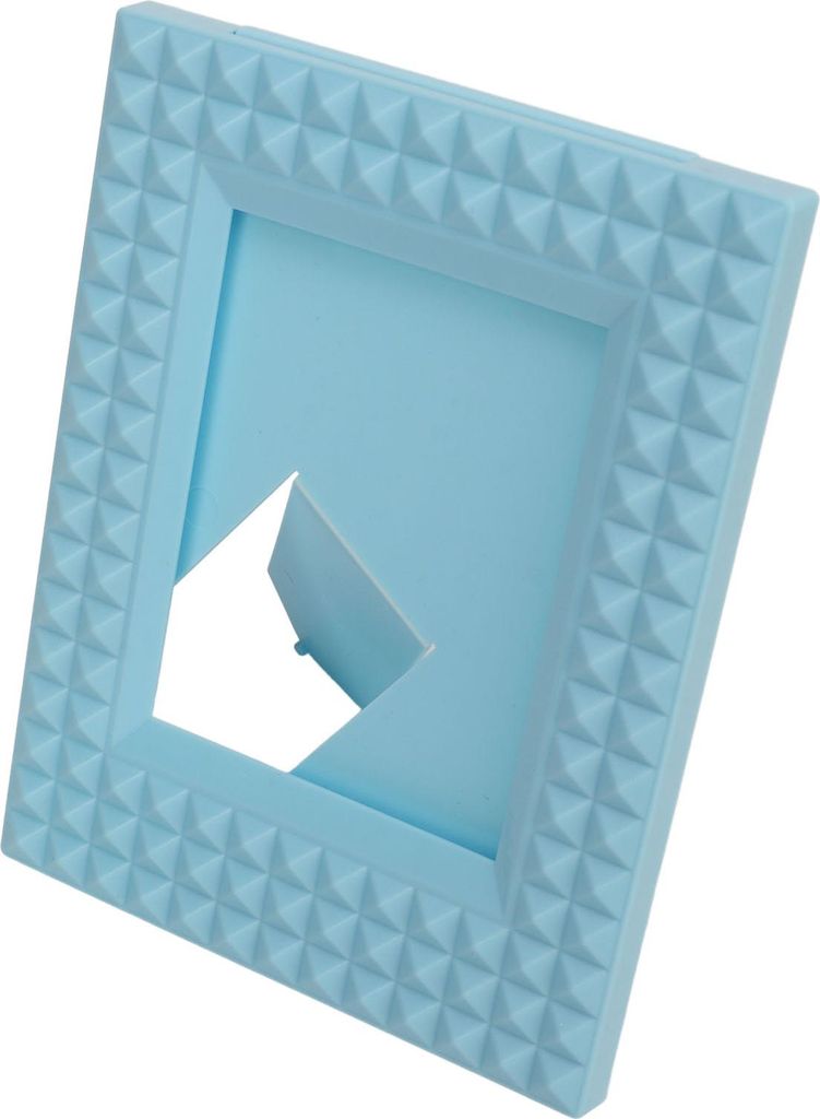 Mini-Fotorahmen 4,3 x 3,3 Zoll Bild für Desktop-Tisch Instant Instax 12 11 9 8 7 EVO Polaroid Blau