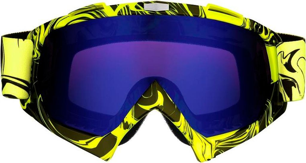 Motocross Brille Motorradbrille Googles Schutzbrille Gelb Produktbild 