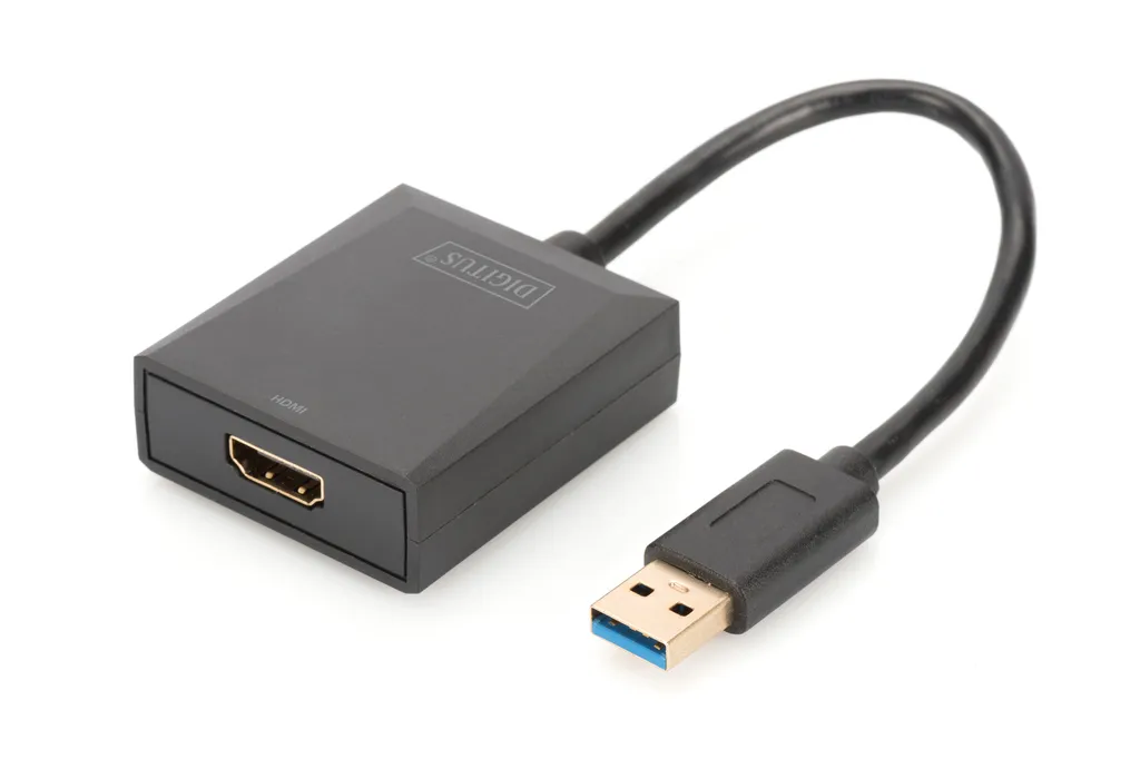 Adaptateur vidéo USB 3.0 vers HDMI DIGITUS noir - Solution écran externe