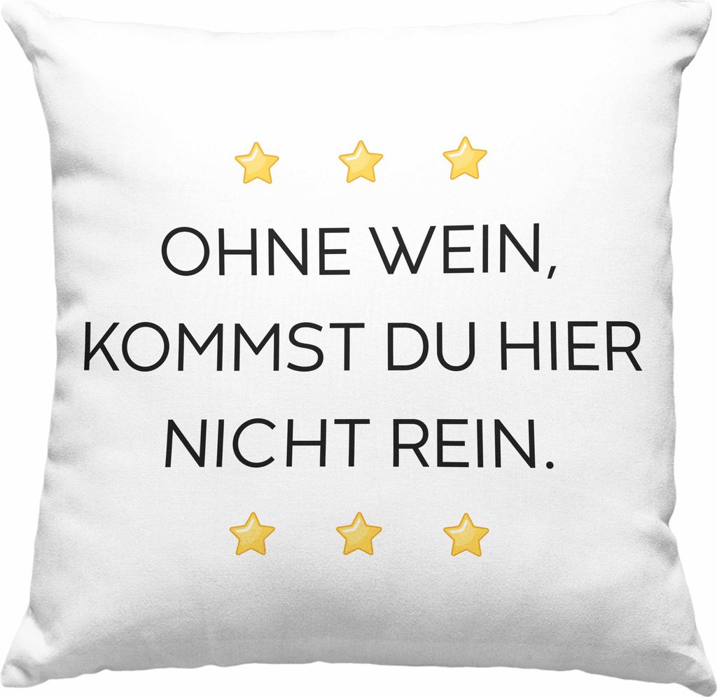 Trendation - Lustige Deko-Kissen mit Füllung 40x40 mit Spruch für Frauen Männer Arbeit Büro Lustig Deko-Kissen mit Füllung 40x40n Becher mit S...