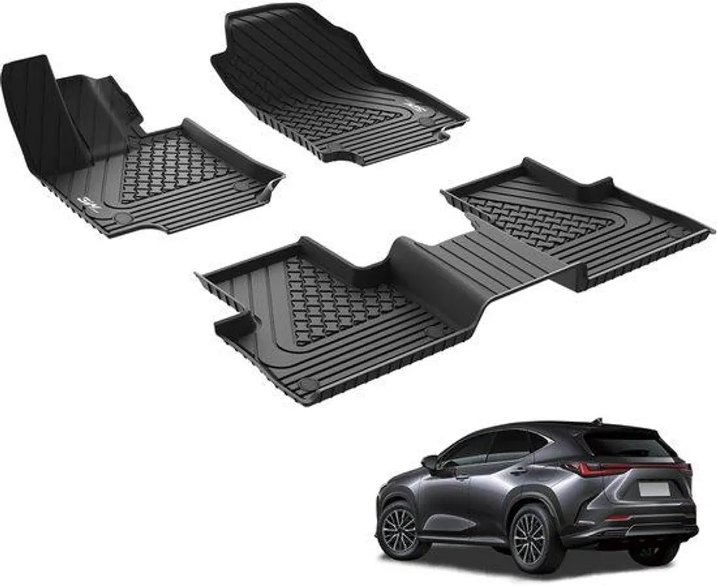 Tapis de sol caoutchouc voiture sur mesure pour pluie, boue et neige