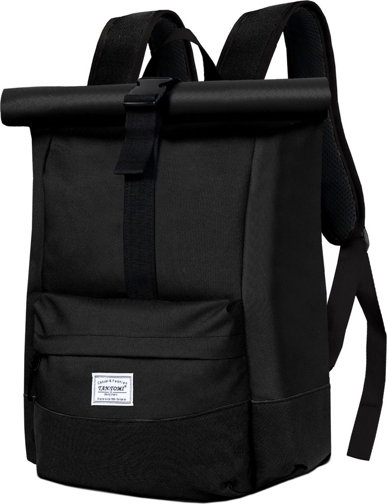 Mofut Schulrucksack Rucksack Damen Herren Tagesrucksack mit Laptopfach & Anti Diebstahl, Modern Rolltop Rucksack Daypack, Wasserdichter