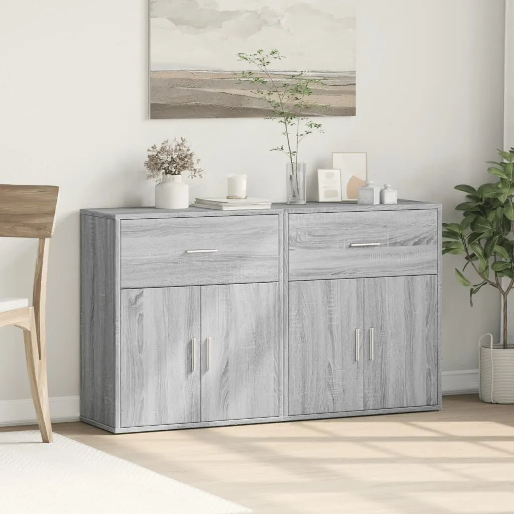 Set Mobili Multiuso vidaXL 2 pz Grigio Sonoma 60x31x70 | Salvaspazio