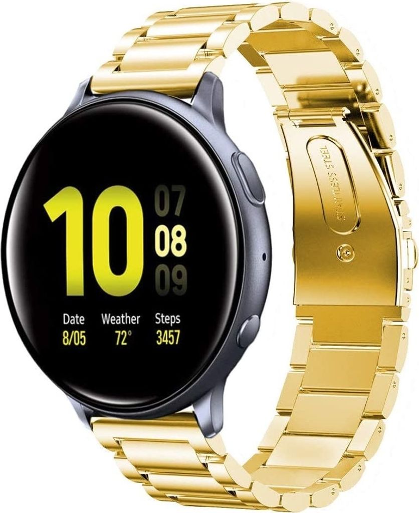 Strap-it Samsung Galaxy Watch Active / Active 2 Gliederamband (Gold)