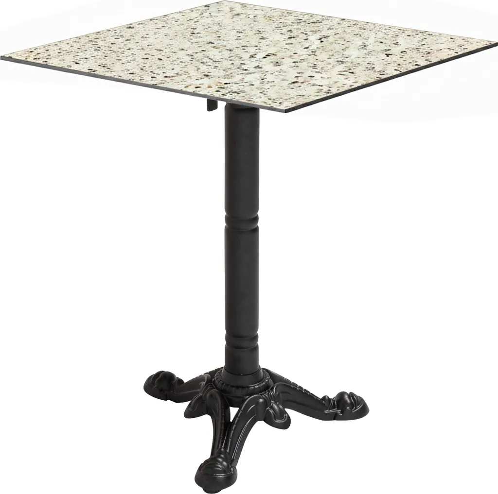 Petite Table de Bistrot Extérieure Rabattable en Terrazzo pour Balcon