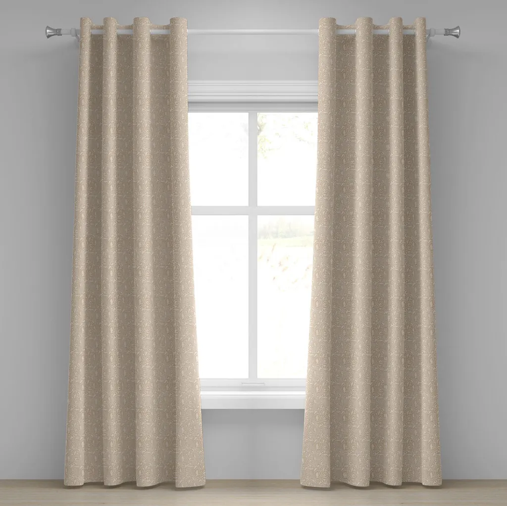 ESPRIT Tenda con occhielli, colore verde, opaca, 140 x 250 cm