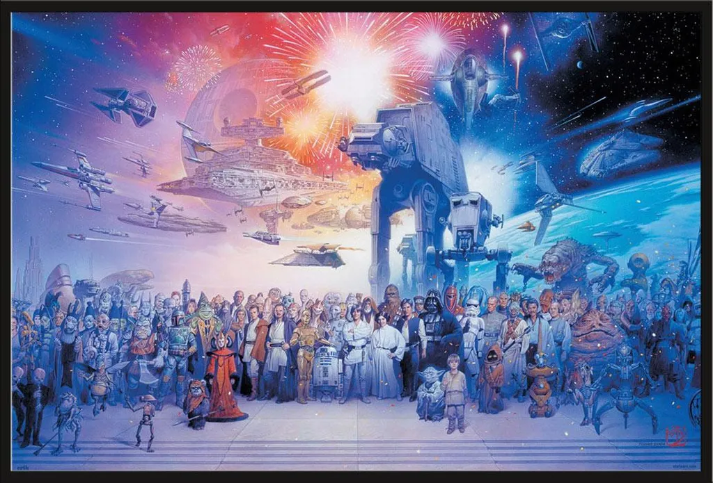 Poster Star Wars Legacy avec Cadre Interchangeable et Vitre Acrylique Pro