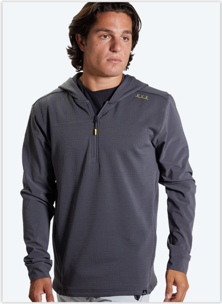 BAUER FLC 1/4 ZIP HOODIE, Größe:XL, Farbe:Iron Produktbild 