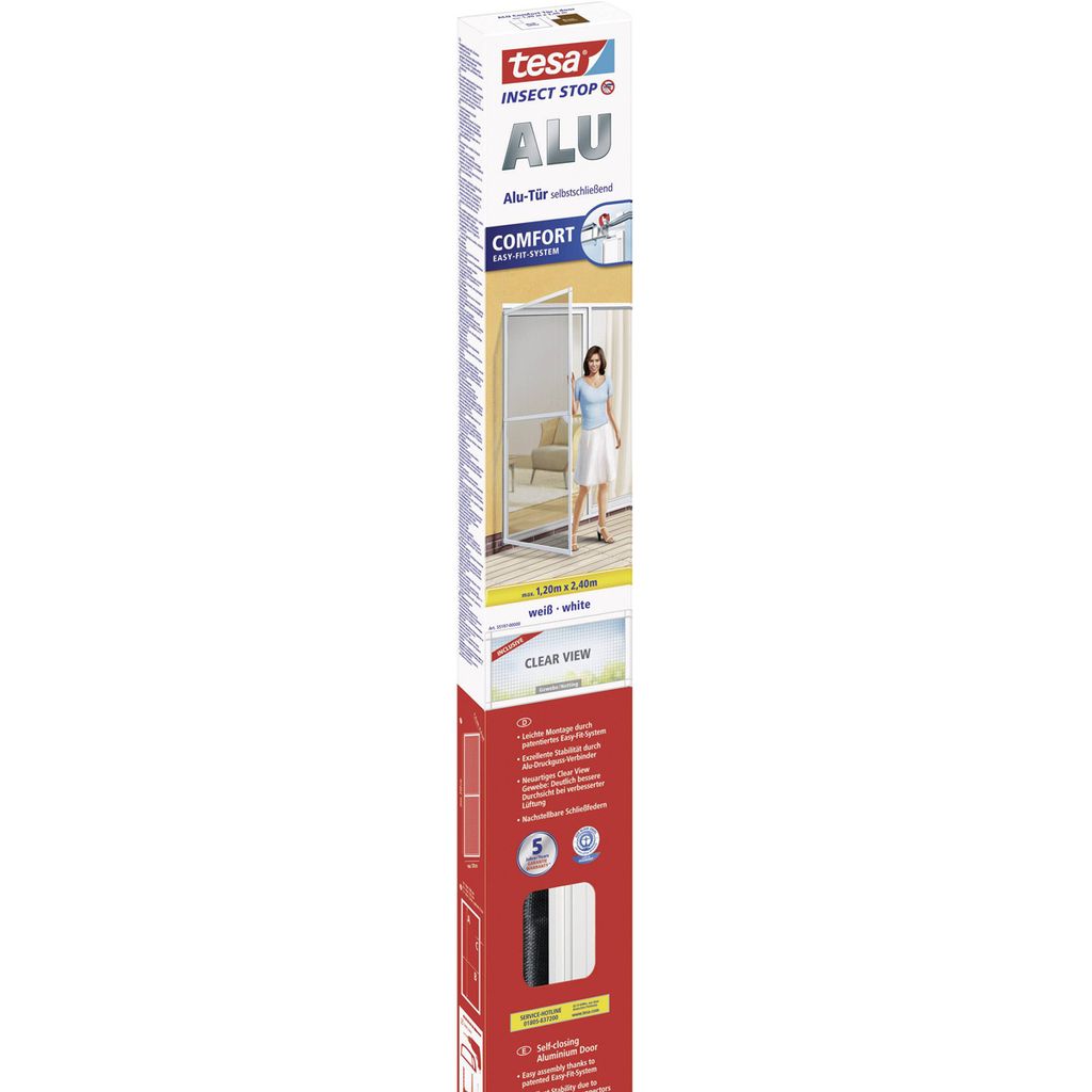 tesa zástěna proti hmyzu ALU COMFORT dveře, 1,00 m x 2,40 Obrázek produktu 