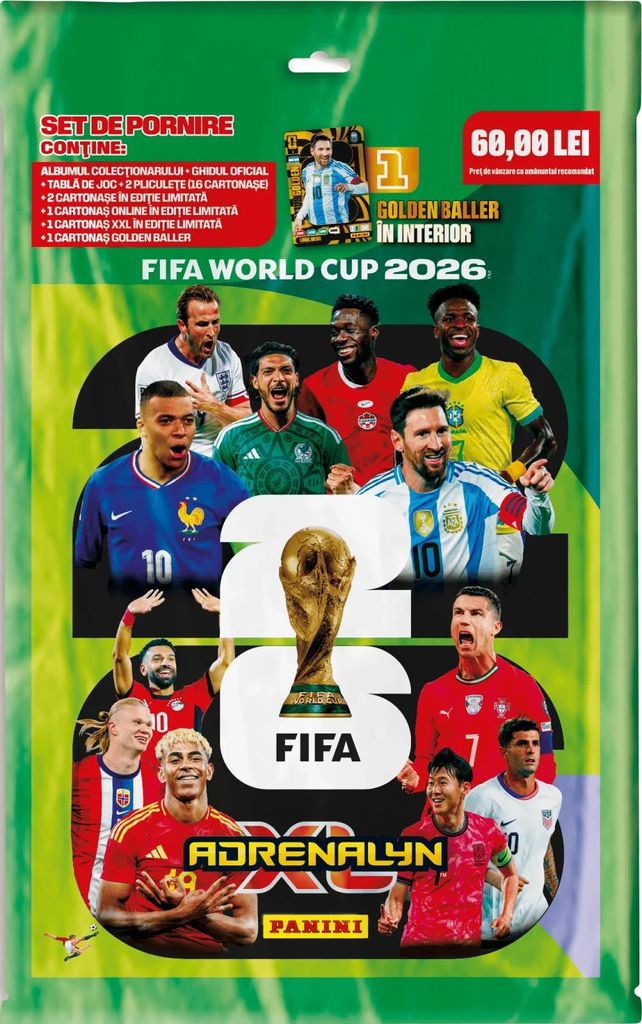 Adrenalyn XL FIFA Coppa del Mondo di calcio 2026 Pacchetto Immagine del prodotto 