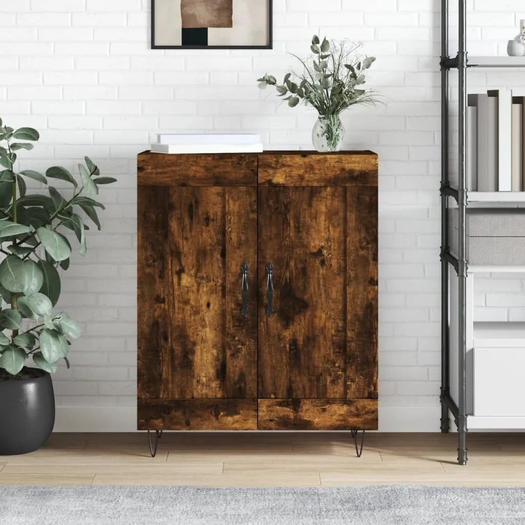 Mobiletto Multiuso vidaXL 69,5x34x90 cm Rovere Fumé | Salvaspazio