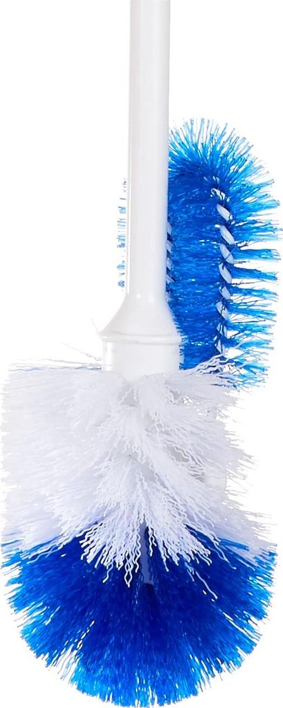 Fackelmann 63885 Sweany WC-Bürste, Weiß mit Blau