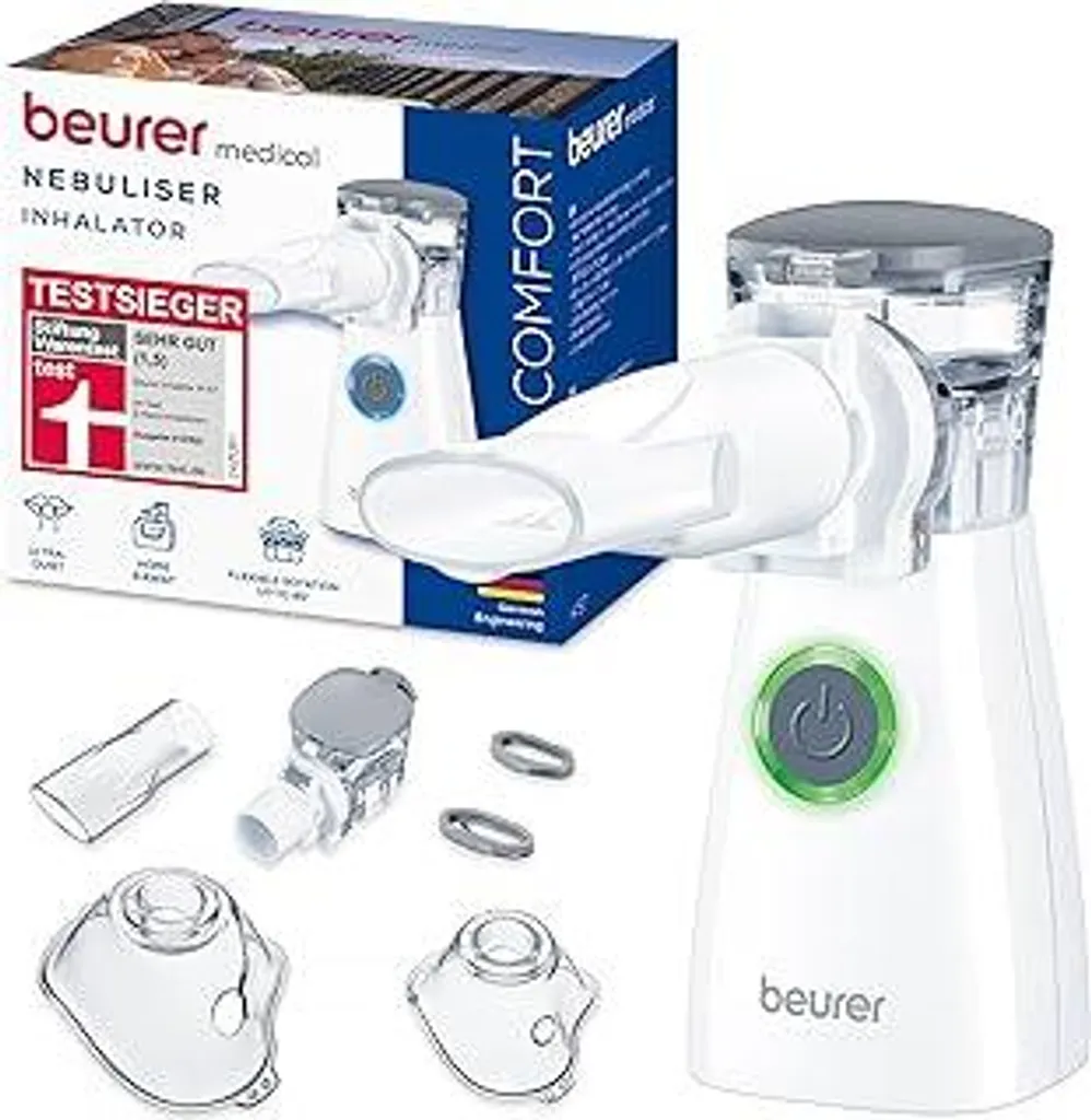 Inalatore da Viaggio Beurer IH 57: Compatto, Mesh e USB