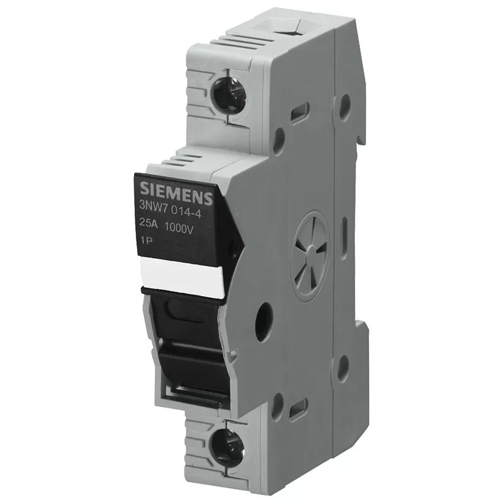 Siemens SENTRON, Zylindersicherungshalter, 10x38 mm, 1-polig, In: 30 A, Un AC: 1000 ... 3NW70134