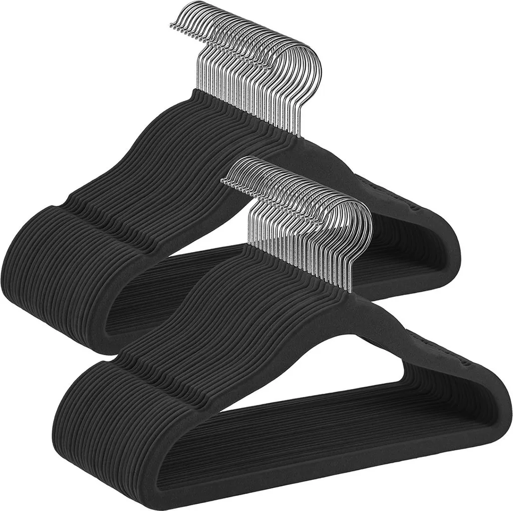 Cintre pour enfant noir intense en lot de 50 unités haute résistance