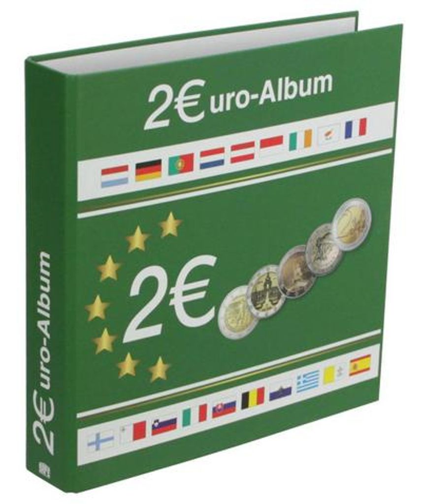 Münzensammelalbum für alle 2 Euromünzen. Für 80 Münzen Produktbild 